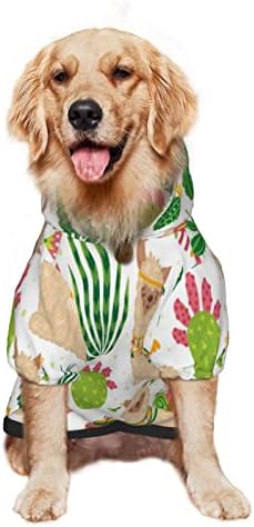 קפוצ'ון גדול של כלבים חמוד-ללה-קקטוסים-סוודר בגדי חיות מחמד