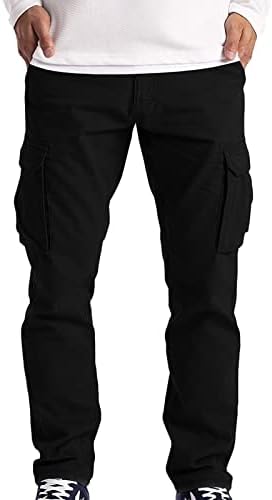 Maiyifu-GJ מוצק Multi Pocket מכנסיים חיצוניים מכנסיים צבאיים קלים מכנסיים צבאיים קזים מכנסי מטען רופפים רופפים