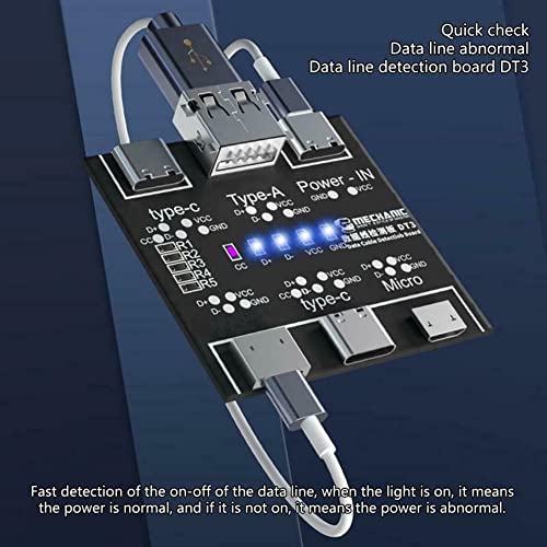 MINI DT3 USB בודק כבלים בודק גלאי מהיר כלי הגנה רב-רמה לוח PCB עבור מיקרו סוג C