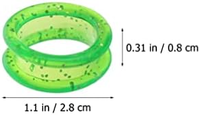 SCISORS IPETBOOM טבעת טבעת 9 יחידות מספריים סיליקון טבעות אצבעות מספריים טבעות צבעוניות מטפחות גזירה תוספות מספריים מחמד מעגלי חיות מחמד