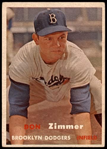 1957 Topps 284 דון צימר ברוקלין דודג'רס VG Dodgers