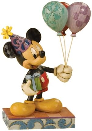 Enesco Disney Tradivers מאת ג'ים שור 4013255 חגיגת יום הולדת מיקי מאוס פסלון 8-3/4 אינץ '