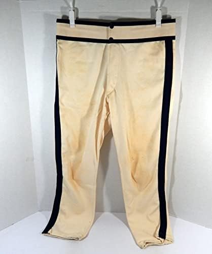 1987 יוסטון אסטרוס מארק ביילי 6 משחק משומש מכנסיים לבנים 36 DP36437 - משחק מכנסי MLB משומשים