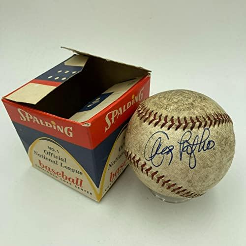 אנדי פפקו חתום על משחק 1960 השתמש בלהיט בייסבול בפועל מילווקי בראבס JSA COA - משחק MLB השתמש בייסבול