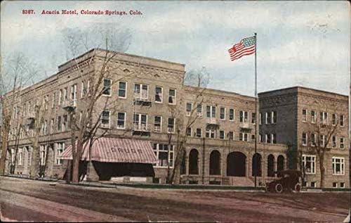 אקאסיה מלון קולורדו ספרינגס, קולורדו שיתוף מקורי עתיק גלויה 1914