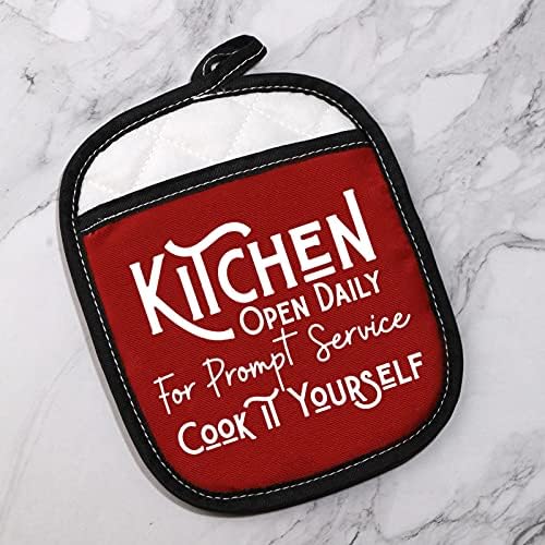 מטבח פתוח מדי יום לשירות מהיר מבשלים אותו בעצמך מחזיקי סיר אפיית מתנת בישול מתנת בישול מתנה