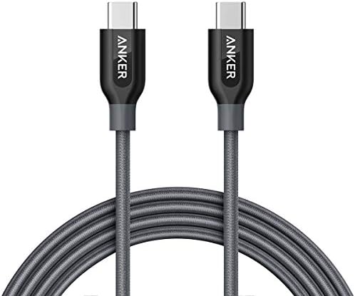 Anker Powerline+ USB C ל- USB C כבל, כבל 60W USB 2.0, עבור מכשירי USB Type-C כולל Galaxy Note 8 S8 S8+ S9, iPad Pro 2020, Pixel, Nexus