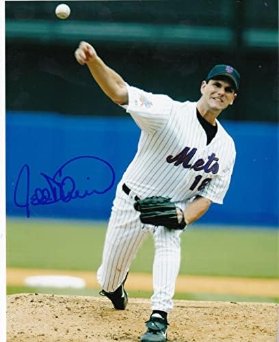 ג'ף ד'אמיקו ניו יורק מטס פעולה חתומה 8x10 - תמונות MLB עם חתימה