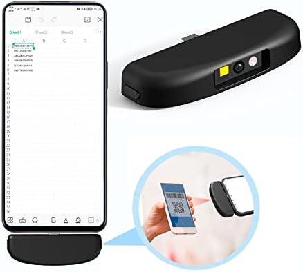 Alacrity 2D Barcode Scanner, QR טלפון סלולרי של סורק סורק סורק סורק עם חישה אוטומטית סוג C מסך מסך ברקוד סורק סורק סורק