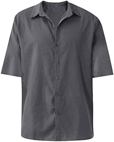 חולצת שרוול ארוך של ymosrh חולצה כותנה מזדמנת של גברים חולצות בצבע אחיד חולצות רופפות חולצה תרמית משקל כבד