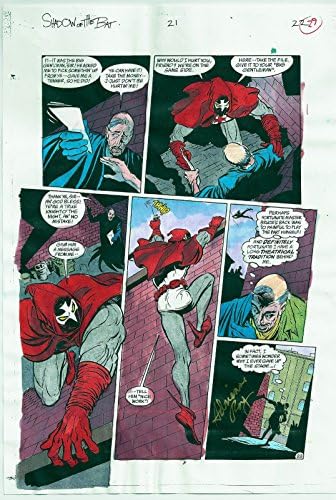 באטמן צל העטלף 21 1993 עמוד 22 צבוע מקורי חתום אדריאן רוי