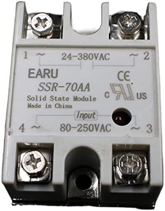 DXSE מודול ממסר מצב מוצק SSR-70AA SSR-70 AA SSR 70A 80-250VAC קלט ל- 24-380VAC בקרת תעשיית תפוקה