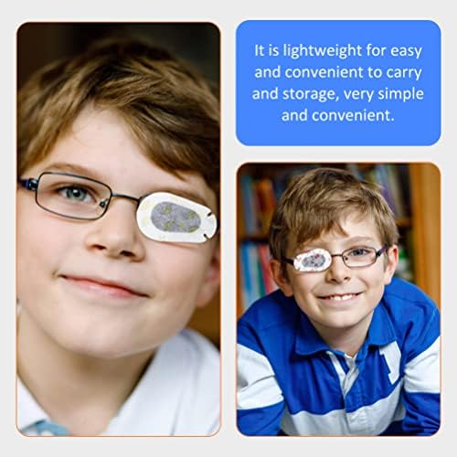 טלאים מרפאים טלאים משקפיים רכים אמבליופיה ציוד לתיקון חלש למשקפיים לטיפול בעצלן 40 גיליונות טלאי עיניים טלאי עיניים