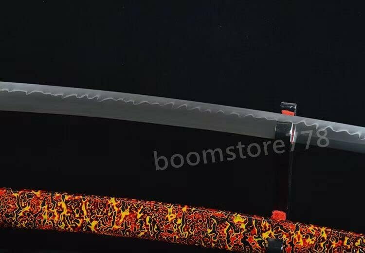 סכין GLW יד זועף חרב סמוראית יפנית קטאנה חימר מחוסמת T10 גילוח פלדה חדה להב