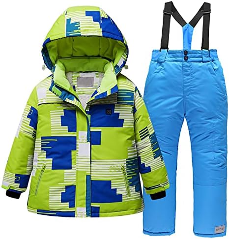 LJHH בנות בנים חשמליים מעילי סקי מעילי סקי חליפת הסוואה חורפית usb חכם ז'קט חימום חשמלי חכם חליפת מכנסי סקי