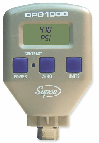 מד לחץ דיגיטלי של SUPCO DPG100, -14 עד 100 psi 1/8npt