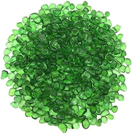 בינאנפאנג אק216 50 גרם 7-9 ממ ירוק זכוכית חצץ זיגוג אבן רוק מלוטש אקווריום דגימה דקור טבעי אבנים ומינרלים גבישי ריפוי