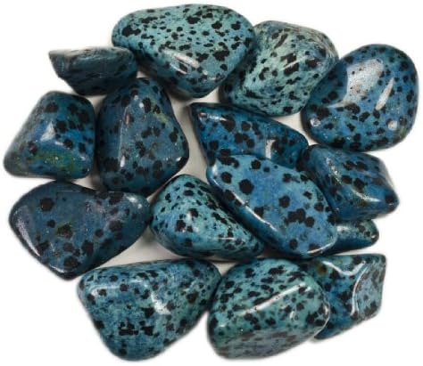 חומרים מעולים מהפנטים: 1 קילוגרם בכמויות גדולות באבני ג'ספר דלמטיות כחולות ממקסיקו - ציוד אבן חן מלוטש עבור WICCA, רייקי וריפוי קריסטל