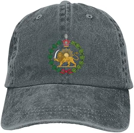 דגל פרסי אריה איראני שמש וכתר איראן פרס כובע בייסבול כובע משאיות מתכווננות כובעים מתכווננים
