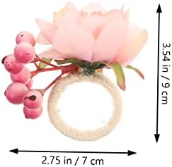 באנגו 2 יחידות מפיות פרחים טבעת מפיות פרחוניות מפיות חתונה מפיות שולחן ארוחת ערב תפאורה תפאת חתונה טבעות מפיות פרח אבזם אבזם מסיבת חתונה