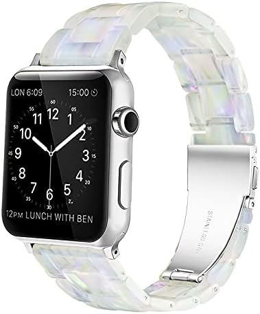 יגטייץ 'שרף שרף שעון Apple Watch לגברים נשים, סופר קל משקל, נוח, תואם לפס שעון Apple 38 ממ 40 ממ 41 ממ, אופנתי לסדרת להקת IWatch 8 7 6
