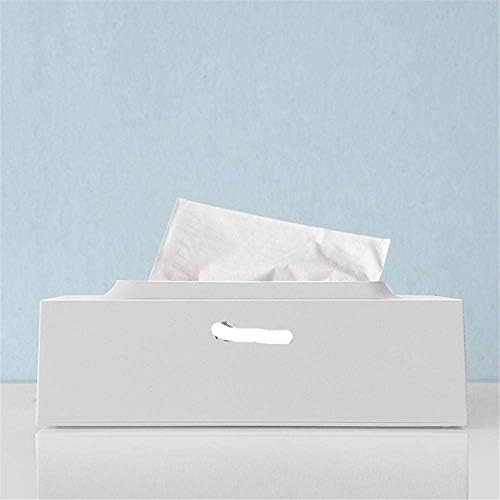 קופסת רקמות מלבנית מחזיק מגבת נייר מלבנית מחזיק מפית פלסטיק לבן