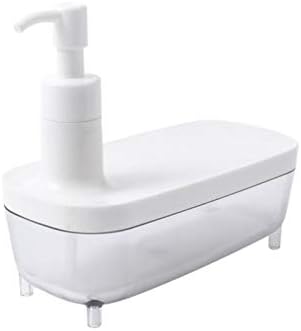 מתקן סבון נוזלי בסגנון מינימליסטי למטבח אמבטיה, 300 מל צורת סירה שמפו שמפו שמפו נוזלי מתקן סבון נוזלי בקבוק פלסטיק - לבן