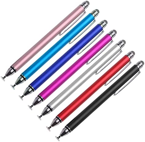 עט חרט בוקס גרגוס תואם ל- Advantech Hit -w101L - חרט קיבולי Dualtip, קצה סיבים קצה קצה קיבולי עט עט עבור advantech hit -w101l - מכסף מתכתי