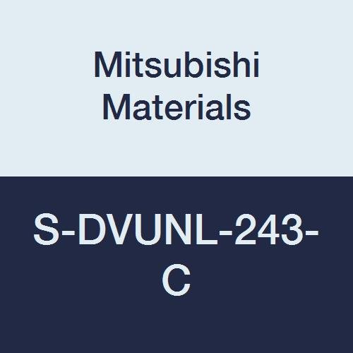 חומרי מיצובישי S-DVUNL-243-C מהדק כפול מוט משעמם גומה עם תוספת של 0.375 IC RHOMBIC 35 מעלות, שוק פלדה, שמאלה, זווית חיתוך 93 מעלות, עם