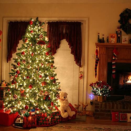 OBABA 95ft 240 LED אורות מיתרי חג המולד חיצוניים/מקורה, אורות מיתר חג המולד של פיות אטומות למים, חוט ירוק תקע 8 מצבים למסיבה, עץ חג המולד,