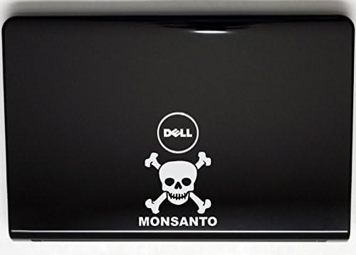 Monsanto - רעל W גולגולת וצולבים תמונת - 4 x 3 3/4 Die Cut Mathal ויניל לחלונות, מכוניות, משאיות, ארגזי כלים, מחשבים ניידים, MacBook -