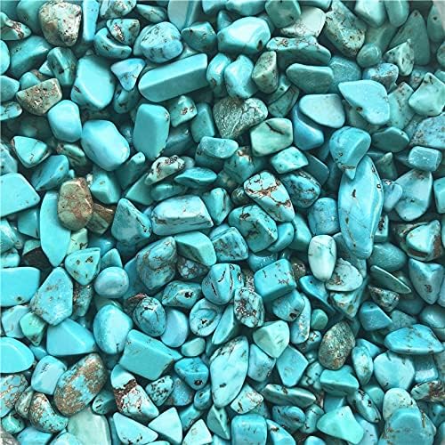 Ruitaiqin Shitu 50G 7-9 ממ טורקיז ירוק חצץ סלע אבן מחוספסת נאגט ריפוי חצץ מיכל דגים אבנים טבעיות ומינרלים ylsh108