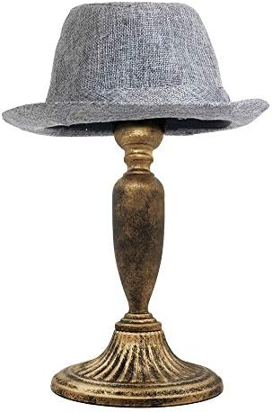 ינשוף בציר סגנון כיפת צורת נשלף מתכת כובע מתלה, כובע, פאה אחסון מחזיק דוכן תצוגה, שחור