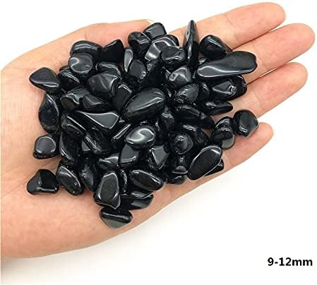 ZYM116 50G 3 גודל גודל טבעי שחור שחור קוורץ חצץ קריסטל דגאוס טיהור אבן מינרלים מיכל דגים אבנים טבעיות ומינרלים חמורה ביתית