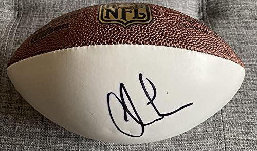 כריס לונג חתום לחתום ראמס איגלס אגדה כוכב מיני כדורגל NFL עם COA
