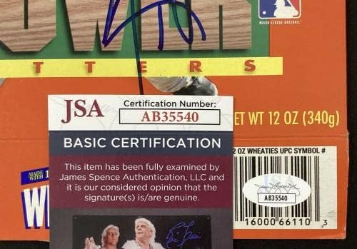 טינו מרטינז חתום על דגני בוקר חיטה חיטה בייסבול ניו יורק ינקי חתימה WSC JSA - כדורי בייסבול עם חתימה
