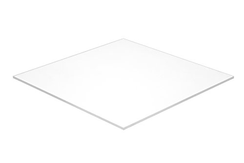 עיצוב פאלקן WT3015-3-16/2436 סדין לבן אקרילי, אטום, 24 x 36, 3/16 עבה