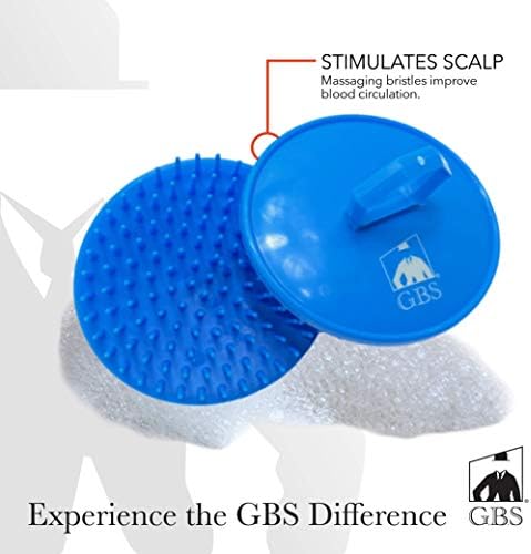 G.B.S מסוגנן קל להחזיק מברשת שמפו קרקפת קרקפת שיער, כחול