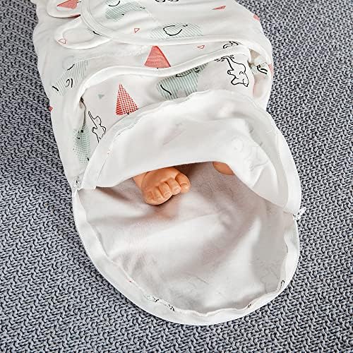 תינוקת שמיכה לתינוקות ילדה, חומר סופר רך יילוד יילוד מתכוונן לכוונון למשך 0-3 חודשים, רוכסן דו כיווני שינה שקית 2 סט אריזות סט ערכת
