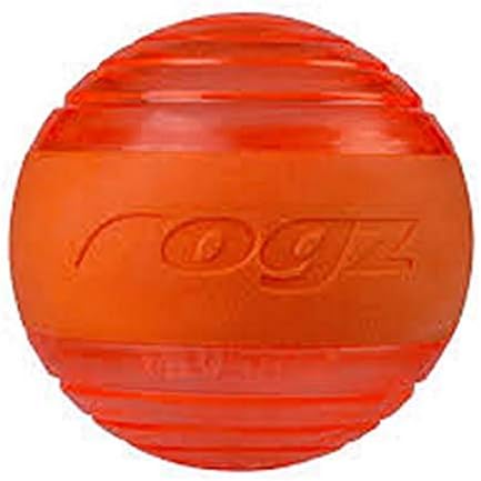 Rogz Yotz Squeekz - צעצוע כדור כלבים חריק 640 ממ כתום