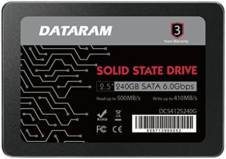 Dataram 240GB 2.5 אינץ 'כונן SSD כונן מצב מוצק תואם ל- MSI B350M Pro-VDH