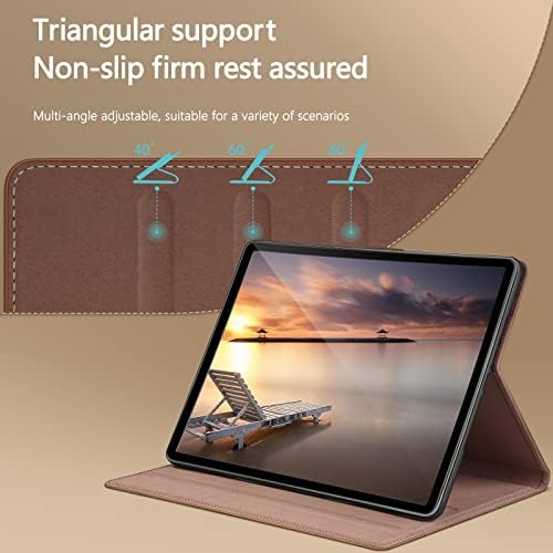 Suanpot עבור Tab Galaxy Galaxy Tab S8 2022/S7 2020, Flip Book PU עור עמדת עור עמד