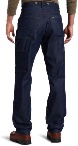 מפתח הלבשה גברים של התאמה נינוחה ג 'ינס קדמי כפול לוגר מכנסי ג' ינס