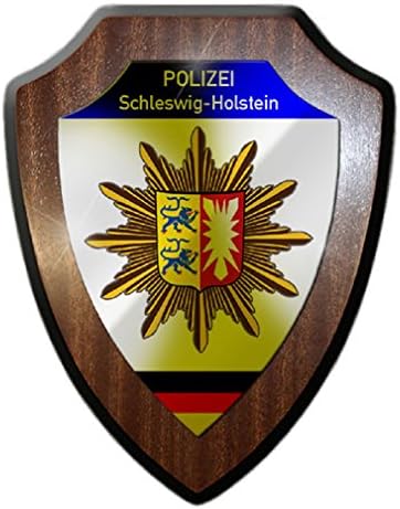 משטרת שלסוויג הולשטיין מעיל הנשק בתג קיל קיל שוטר - אסקוטצ'און/שלט קיר