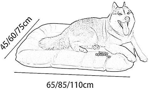 מיטת חיית מחמד של שיג'ינהאו, כרית שינה למלונה נשלפת ונשנית, עמידה בלבוש ועמידה לנשיכה זמינה משני הצדדים לחתולים וכלבים קטנים ובינוניים