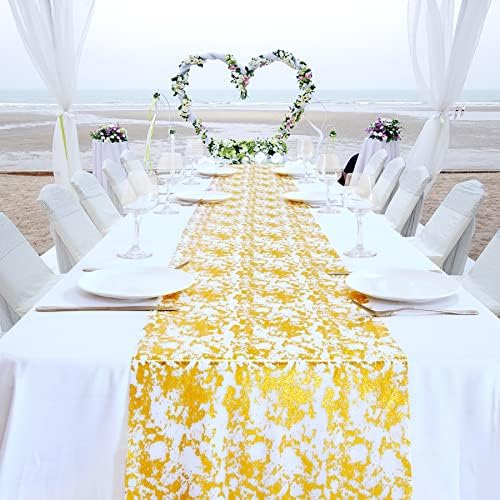 מפלגתית חתונה קשת כורך בד 2 פנלים 6 מטרים זהב בד וילונות רקע שקוף וילונות למסיבה טקס קשת שלב קישוטים