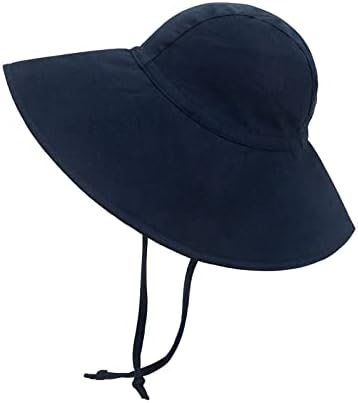 כובע שמש כובע פעוטות UPF 50+ כובע חוף מגן מגן עם כובע דלי רחב שוליים לתינוקת תינוקת