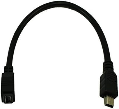 Mycablemart 6 אינץ 'USB 2.0 מוסמך 480 מגהביט לשנייה מיני-B/5 פינים כבל הרחבה זכר/נקבה
