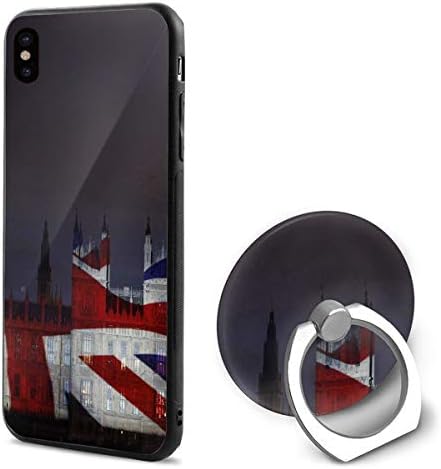 קפטן ויקינג מארז טלפון בהתאמה אישית עם סטנד לונדון Big Ben Union Jack טבעת מחזיק טלפון סלולרי מחשב דק מחשב קשיח הגנה קלה משקל קלה מיועד