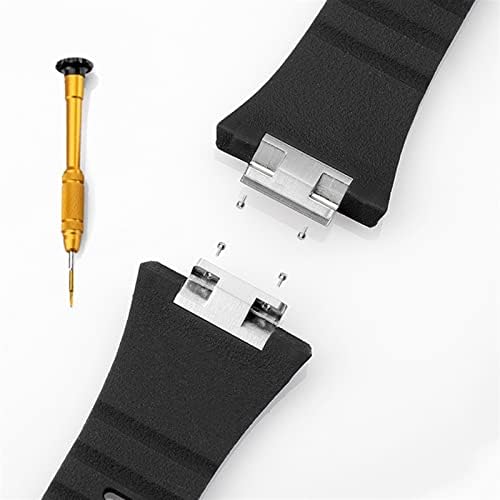 רצועת יוקרה מתכתית CNHKAU+מארז עבור Apple Watch Band Kit ערכת 41 ממ 44 ממ 45 ממ ערכת שינוי גומי סט IWatch Series 7 6 SE 5 4 Correa